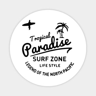 Tropical paradise surf Magnet